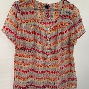 GAP Multicolor Patterned Women's Blouse